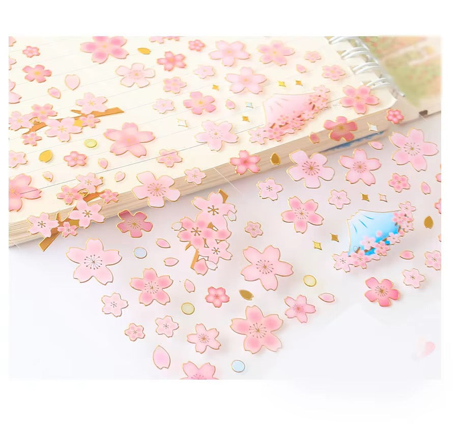 Pretty lunar floral sticker