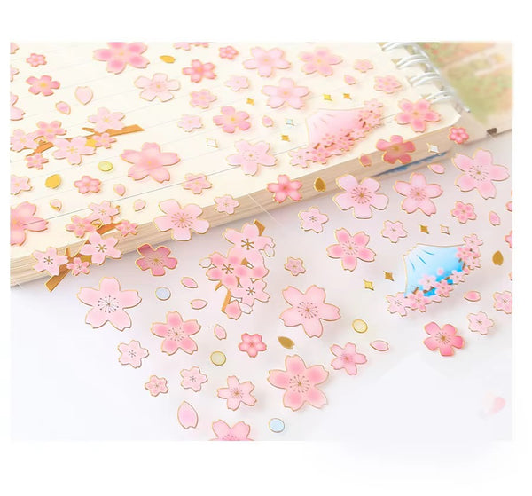 Pretty lunar floral sticker