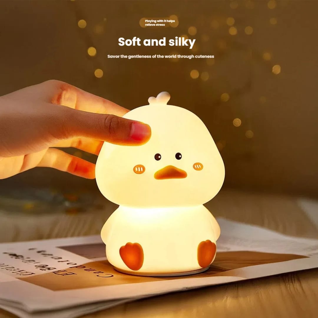 Lovely silicon duck lamp