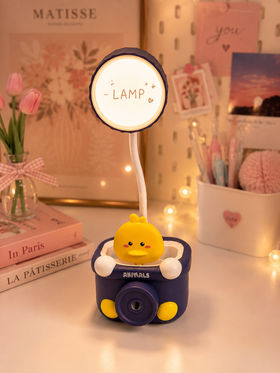 Bunny table lamp with pen holder and sharpner