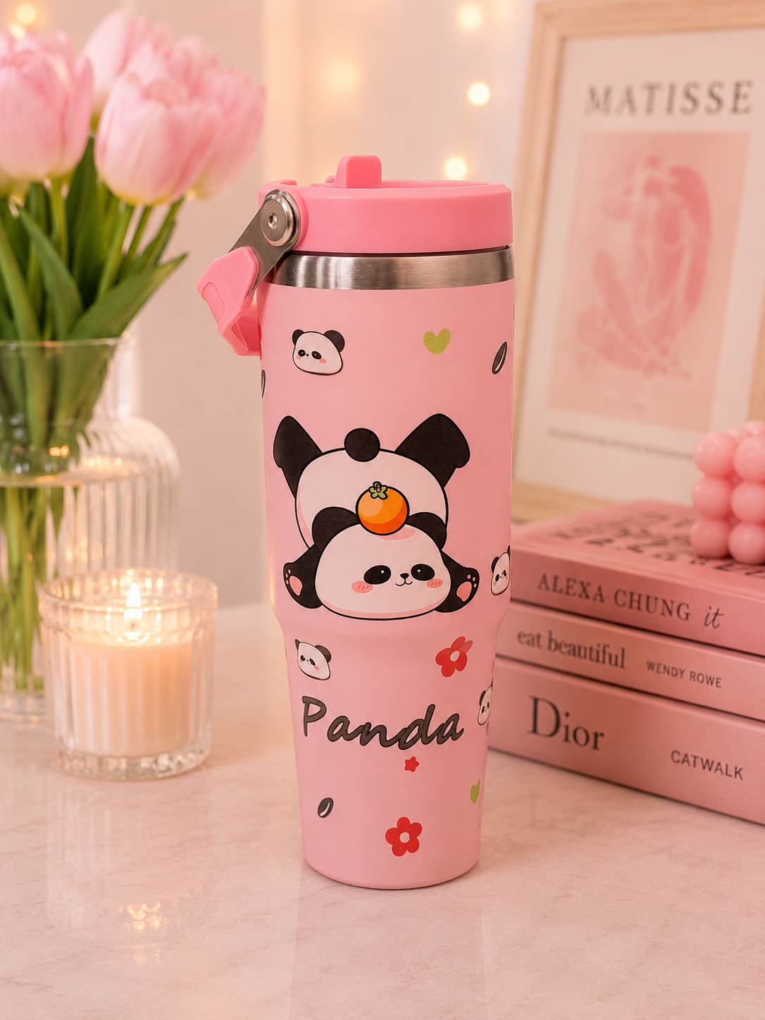 Panda steel tumbler