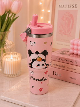 Panda steel tumbler