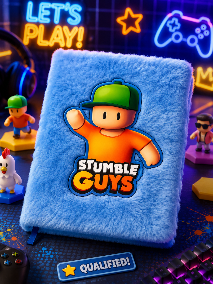 Stumble guy fur notebook