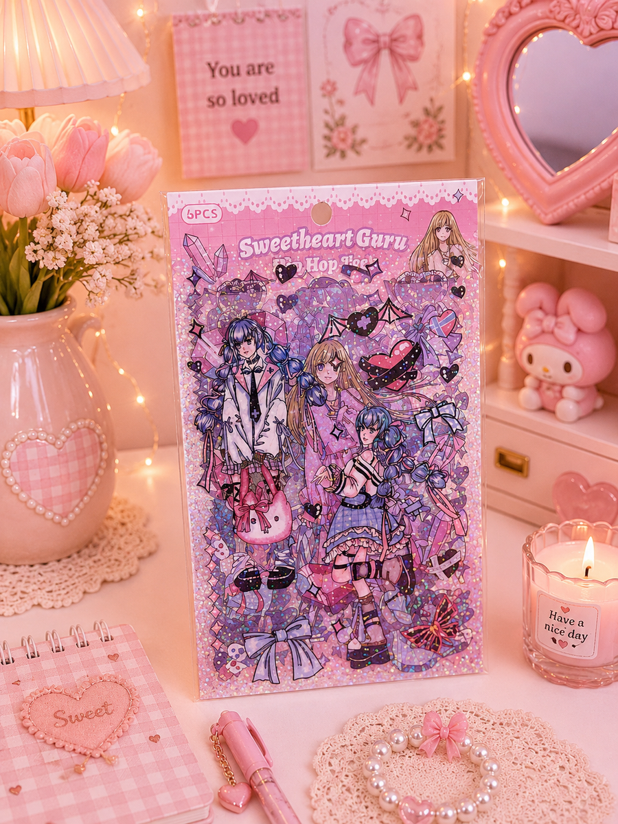 Sweetheart guru shimmer stickers
