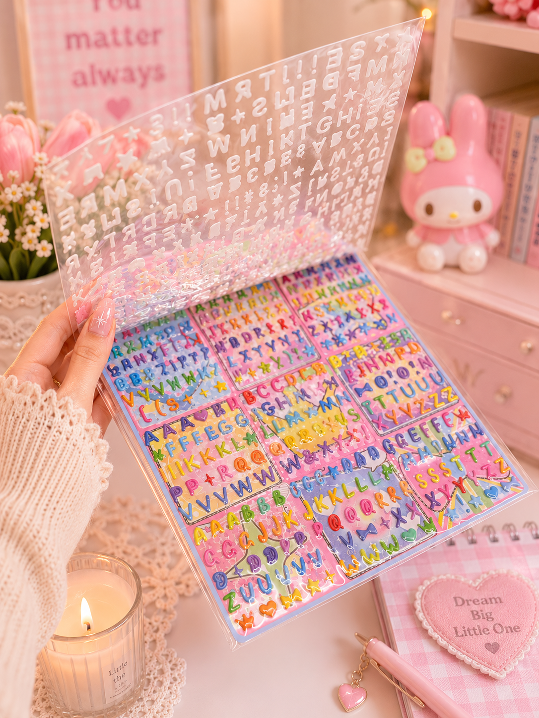 Letter sticker