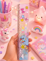 Unicorn glittery ruler