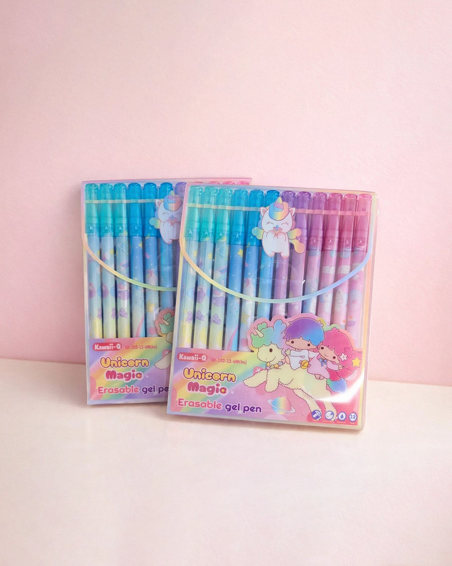 Unicorn erasable gel pen