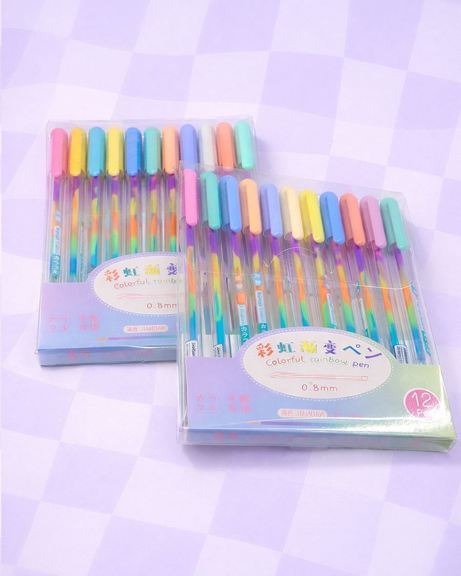 Colorful rainbow pen
