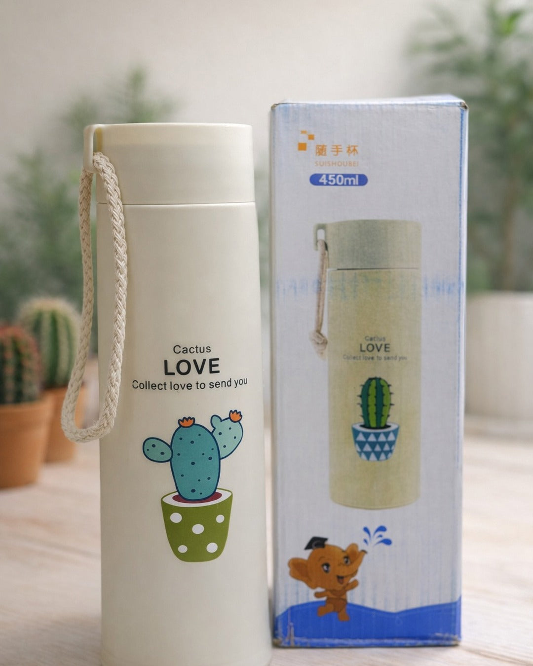 Plant print bottle