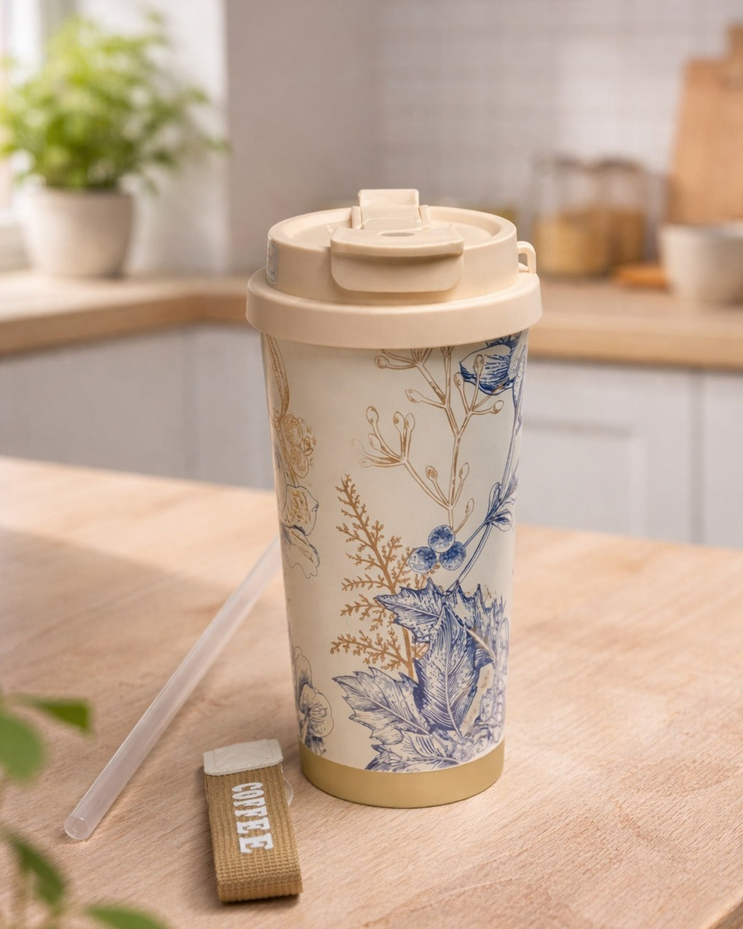 Long coffee cup