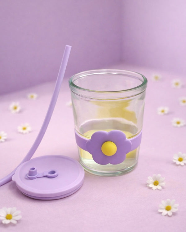Flower Glass Tumbler