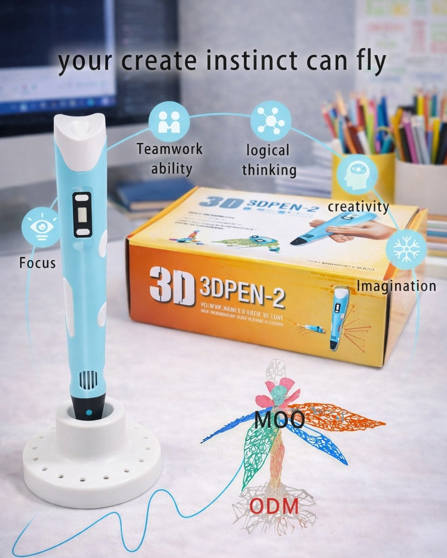 3D Pen with USB | 3D Pen for Kids| 3D Pen with 3 * 1.75MM PLA Filaments 10m Each | 3D Printing Pen