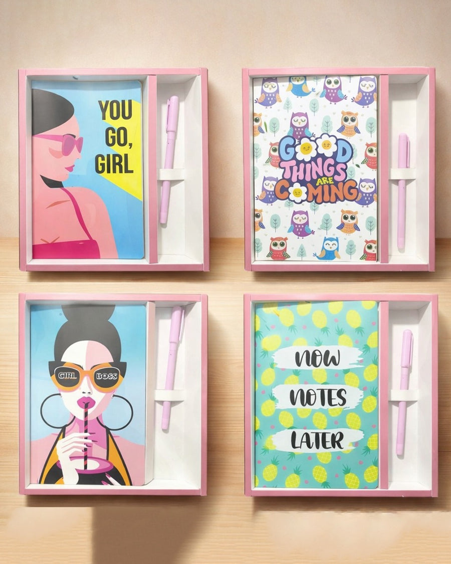 A5 Soft Bound Diary and Pen Sets
