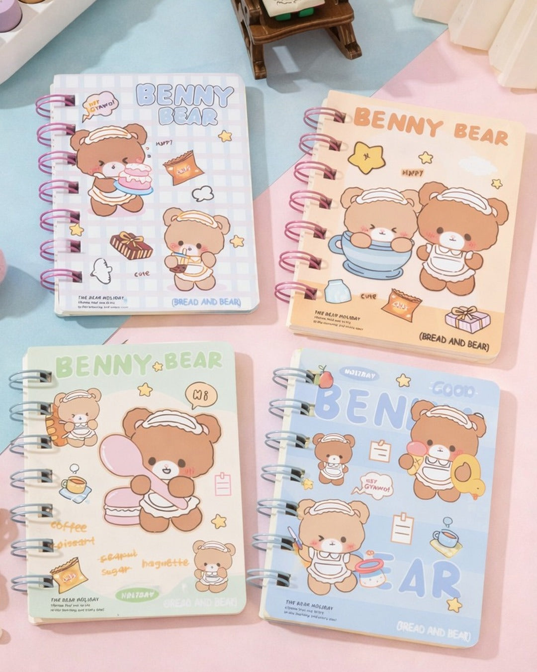 Benny Bear A7 Spiral Diary