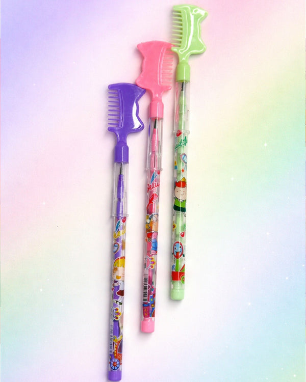 Stylish Mirror & Comb Stack Pencils for School Stationery
