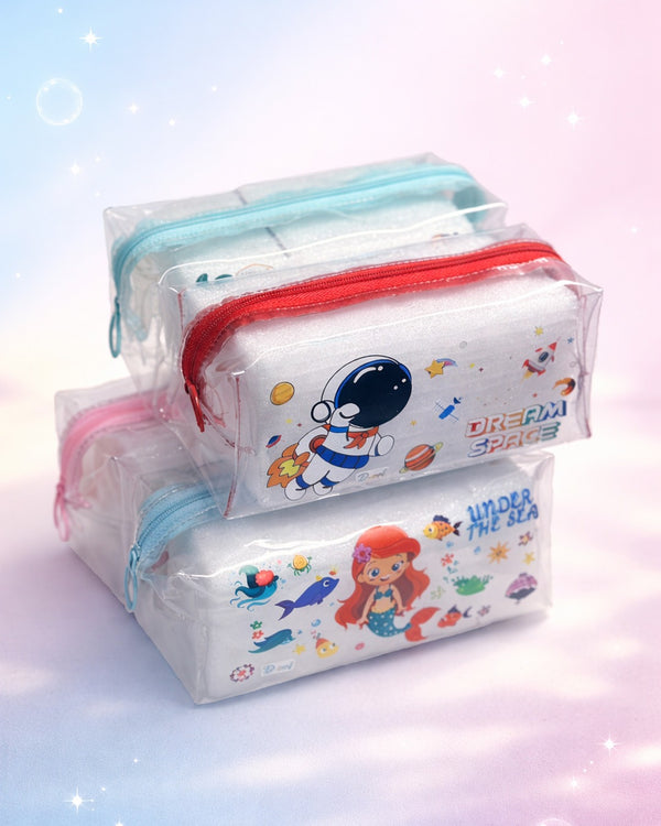 Unicorn Transparent Pencil Pouch