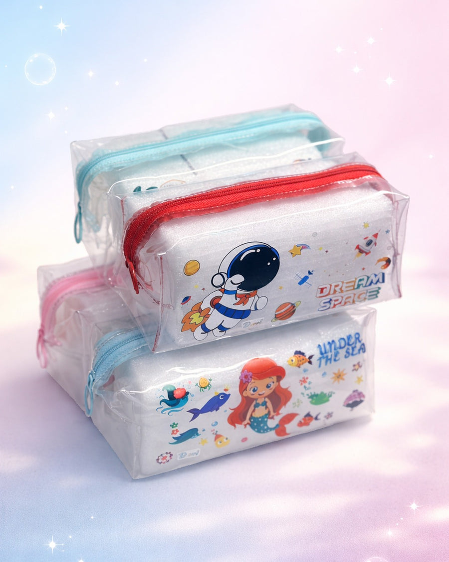 Unicorn Transparent Pencil Pouch