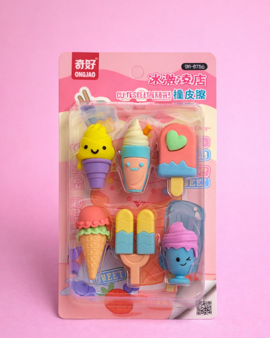Cute eraser set
