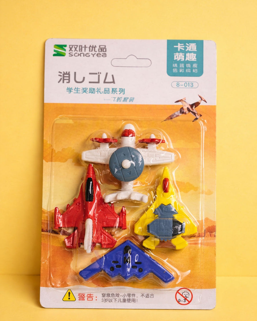 Aircraft eraser set