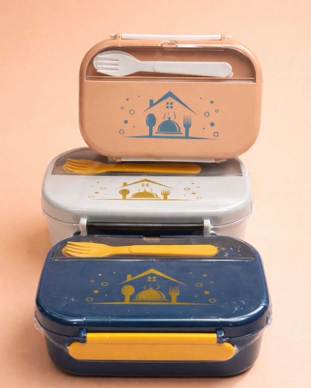 Tiffin box with cutlery