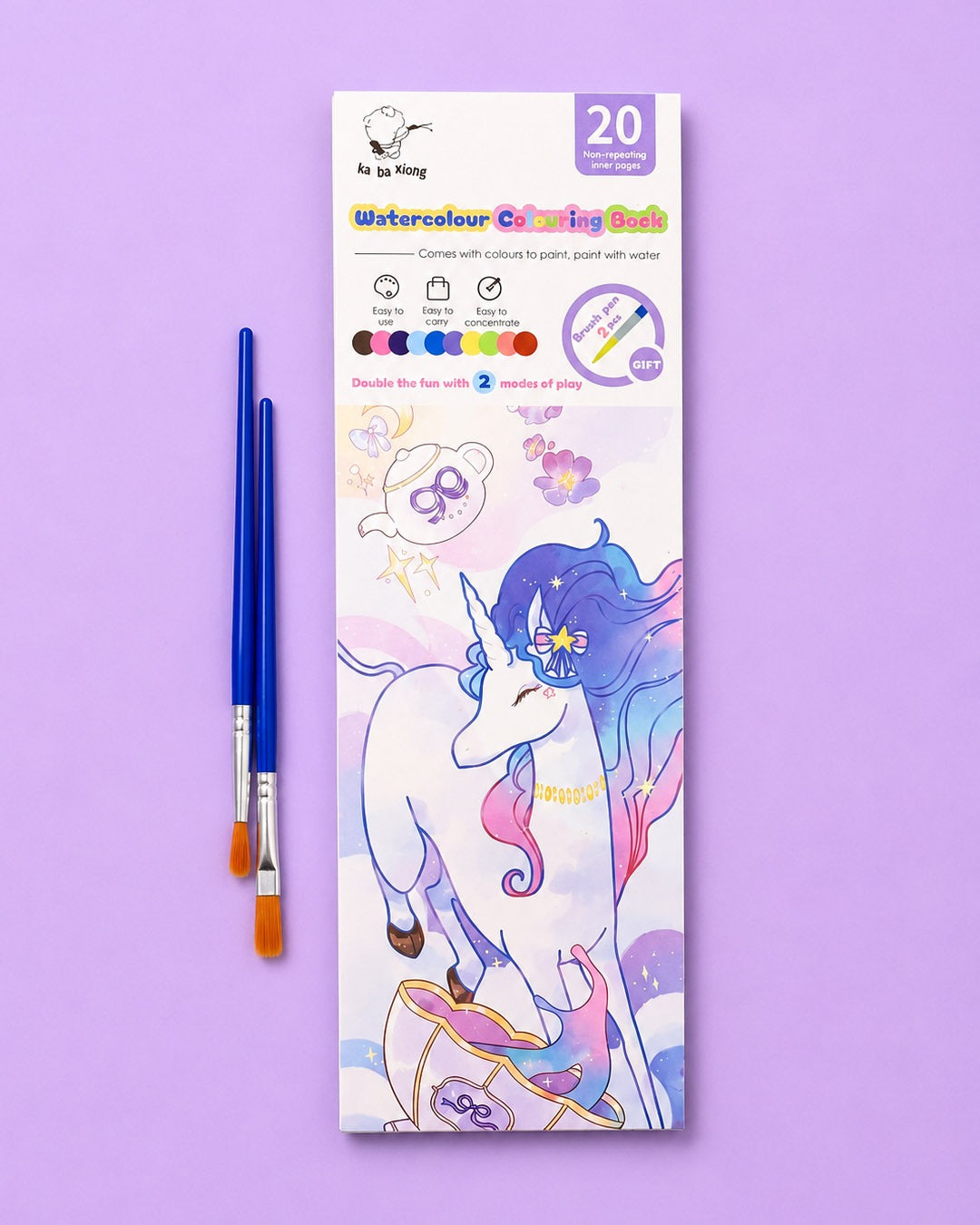 Unicorn bookmark paint set