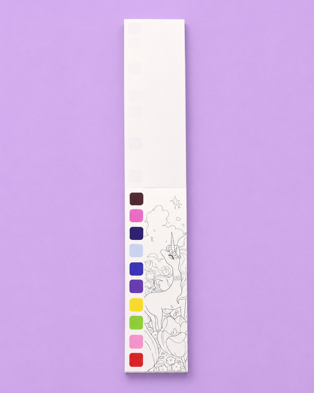 Unicorn bookmark paint set