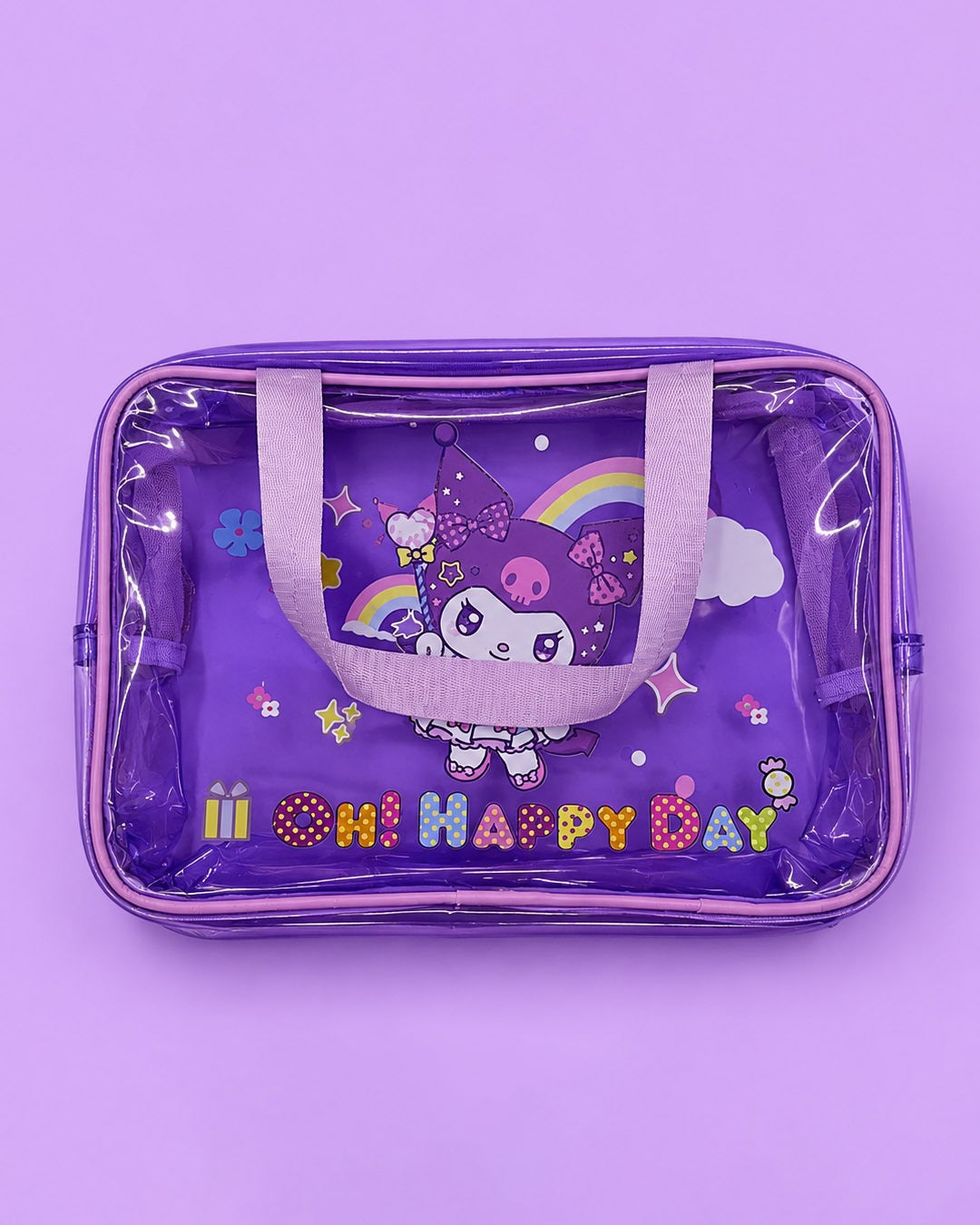 Neon jelly character bag