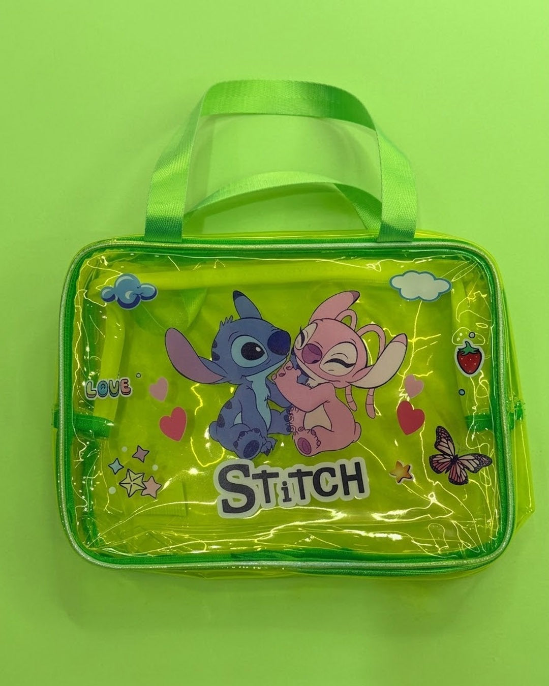 Neon jelly character bag