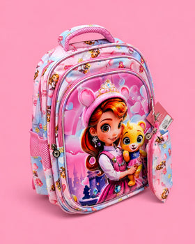 Princess Anna school bag with pouch