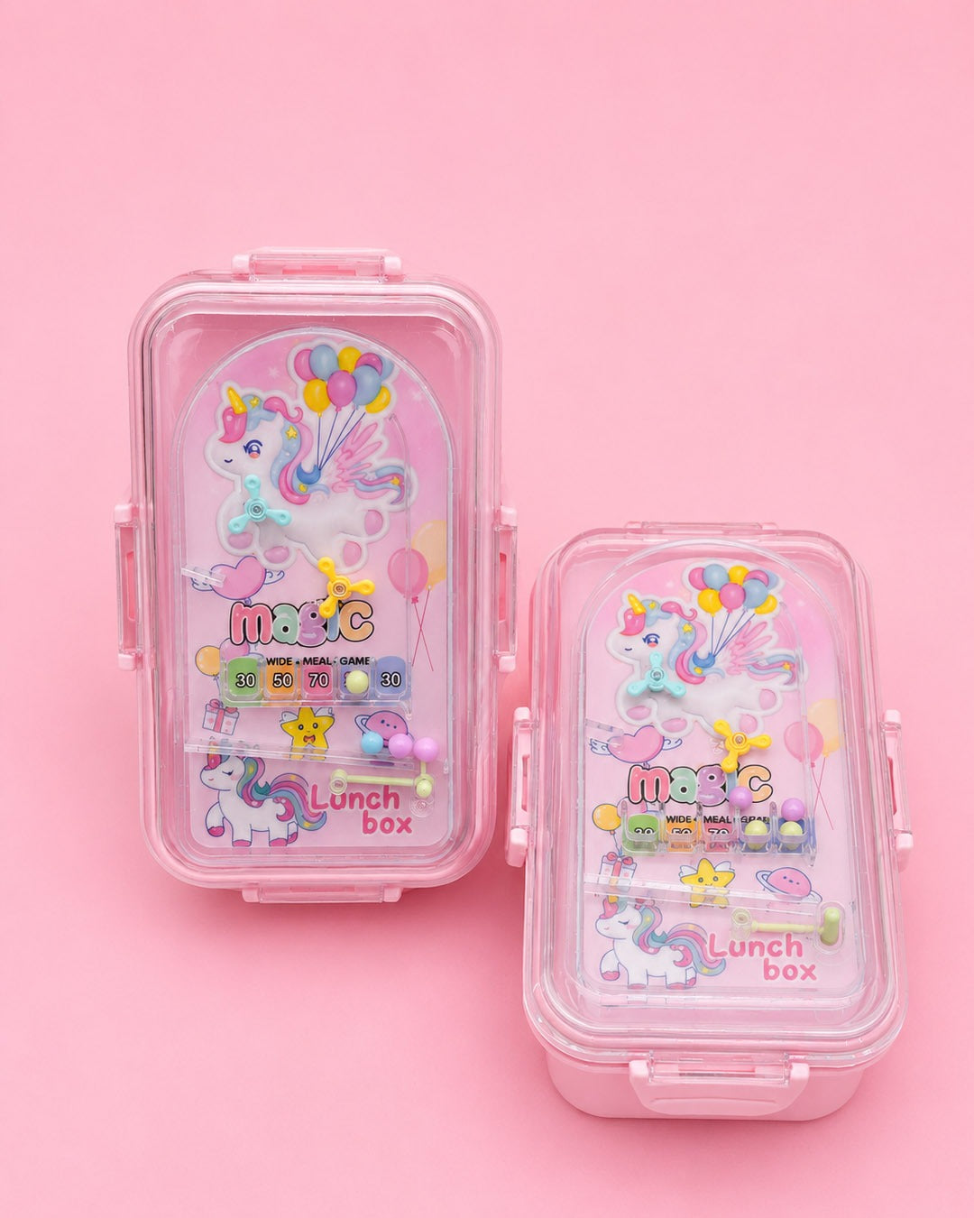 Unicorn bead game lunch box