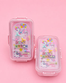 Unicorn bead game lunch box
