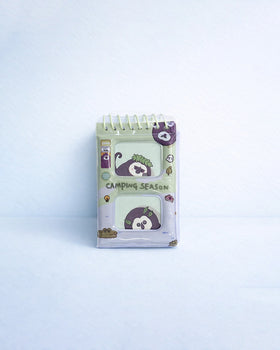 Camping season spiral mini notepad