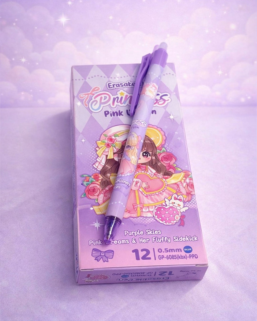 Princess erasable gel pen set