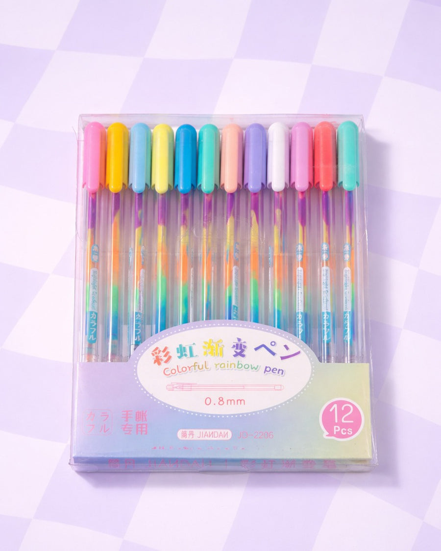 Colorful rainbow pen
