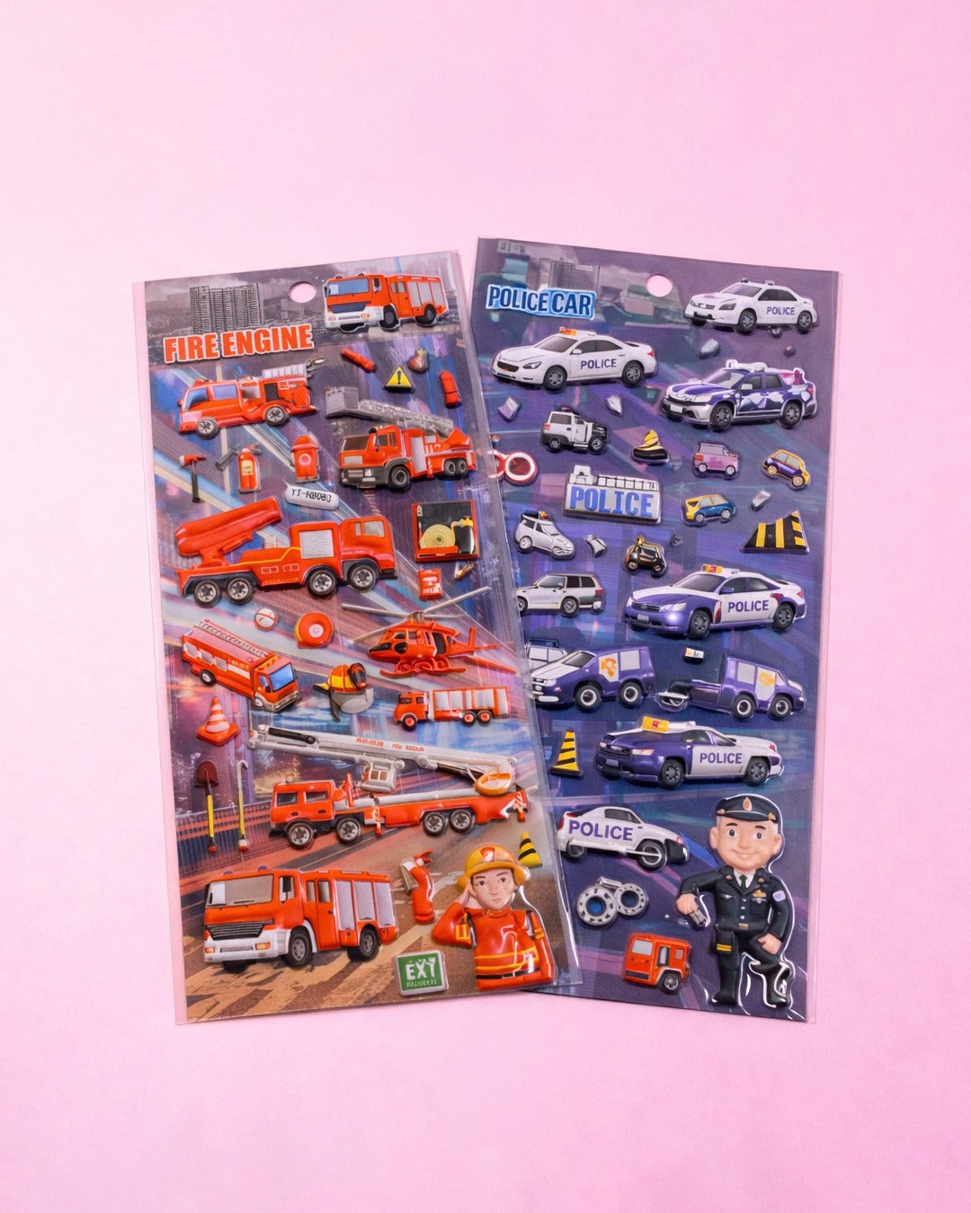 Fireforce and police cars stickers