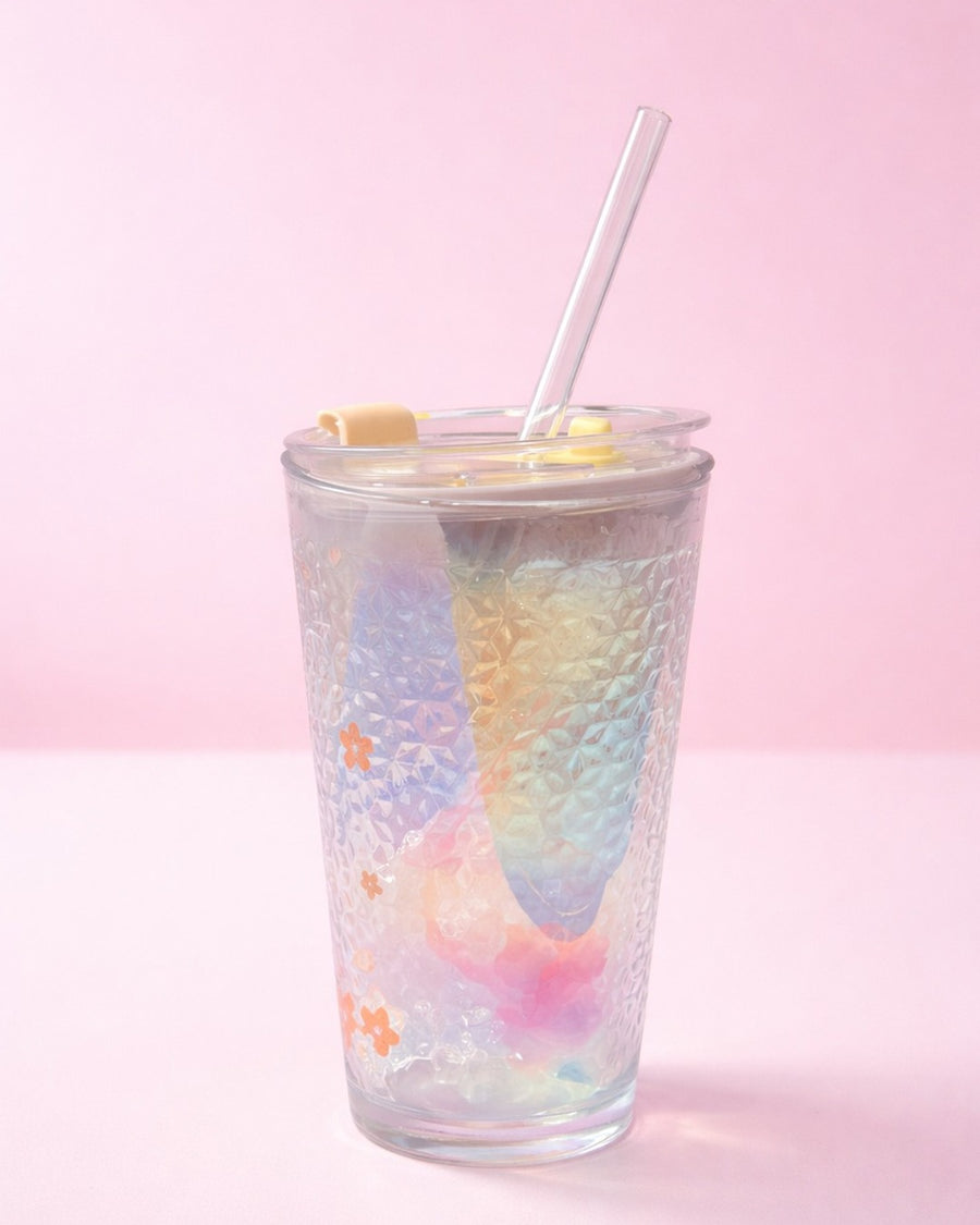 Spring floral glass