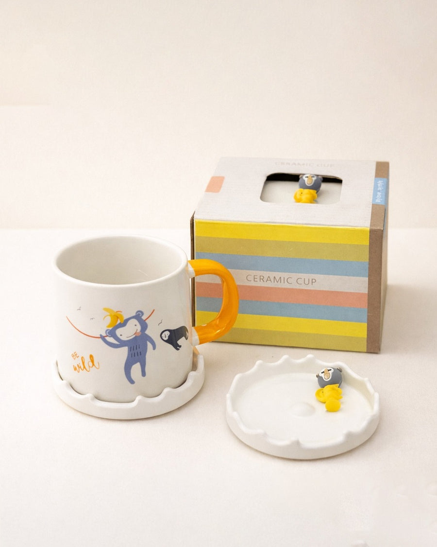 Monkey ceramic cup