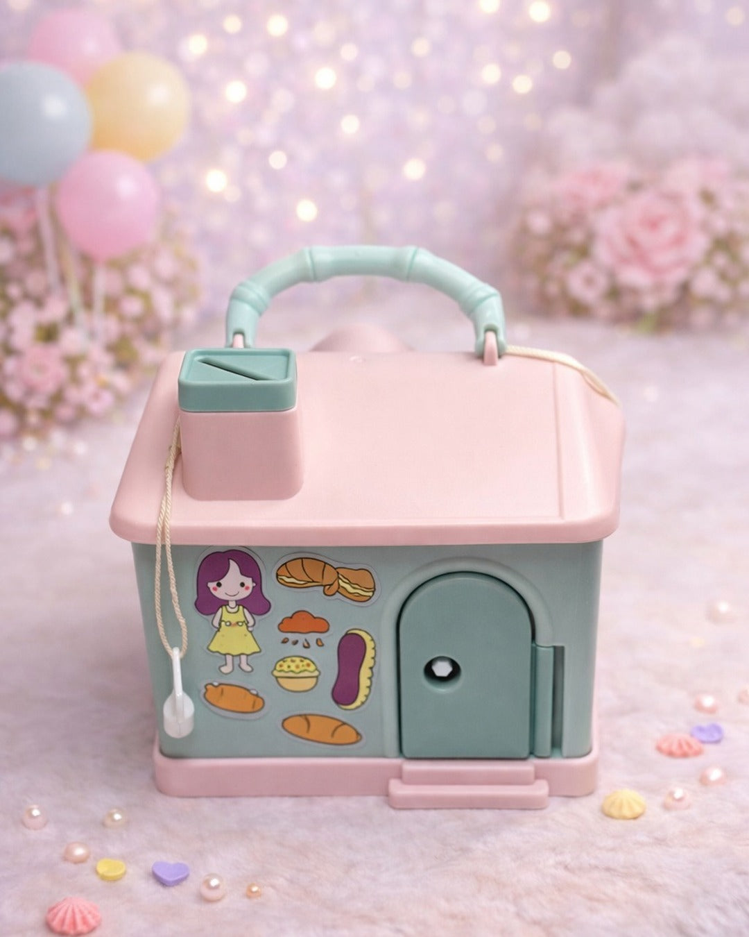 Kawaii house piggy bank