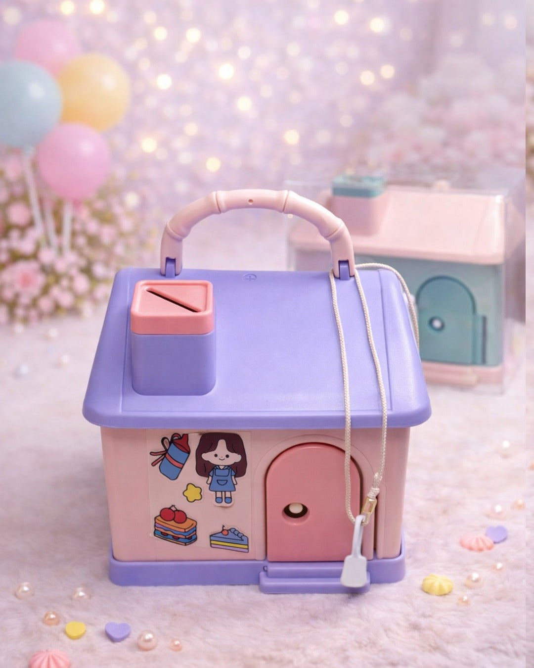 Kawaii house piggy bank