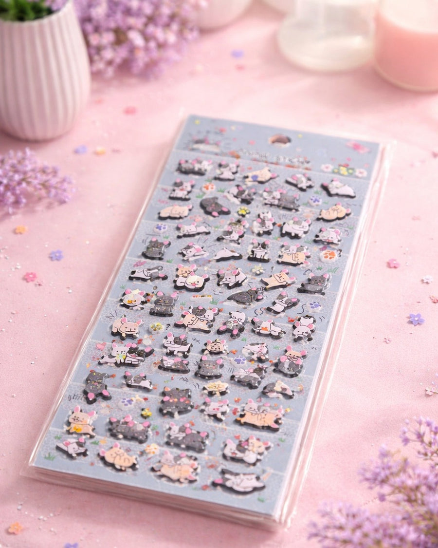 Animal puffy sticker