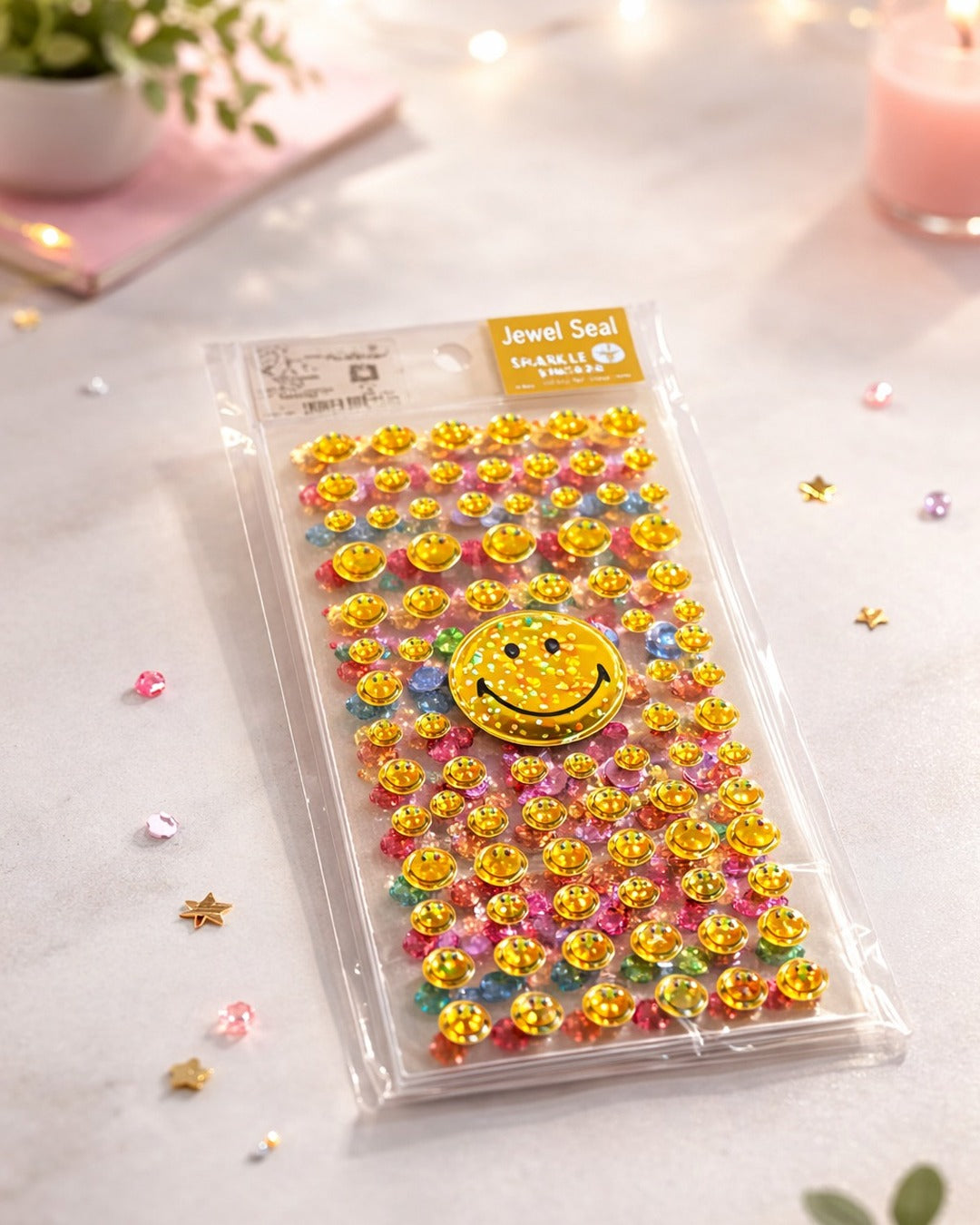 Shimmery stickers