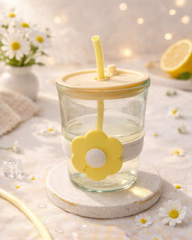 Flower Glass Tumbler