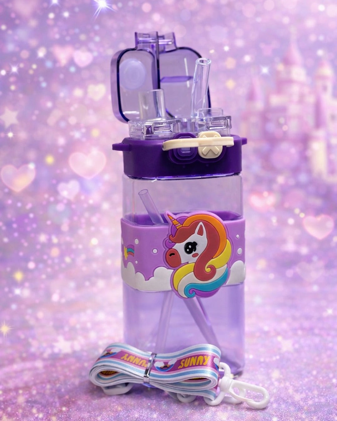 Unicorn 2in1 opening water bottle