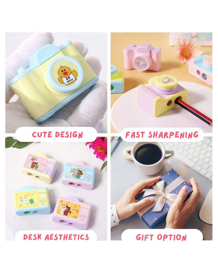 Camera Kawaii Fancy Sharpener for Kids
