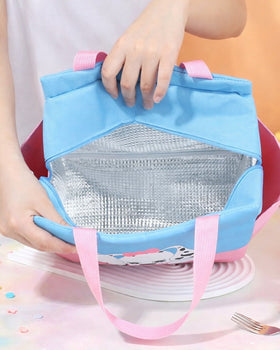 Cartoon Print Insulated Lunch Bag