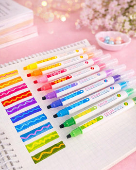 Double-Headed Graffiti Pen Color-Changing Highlighter