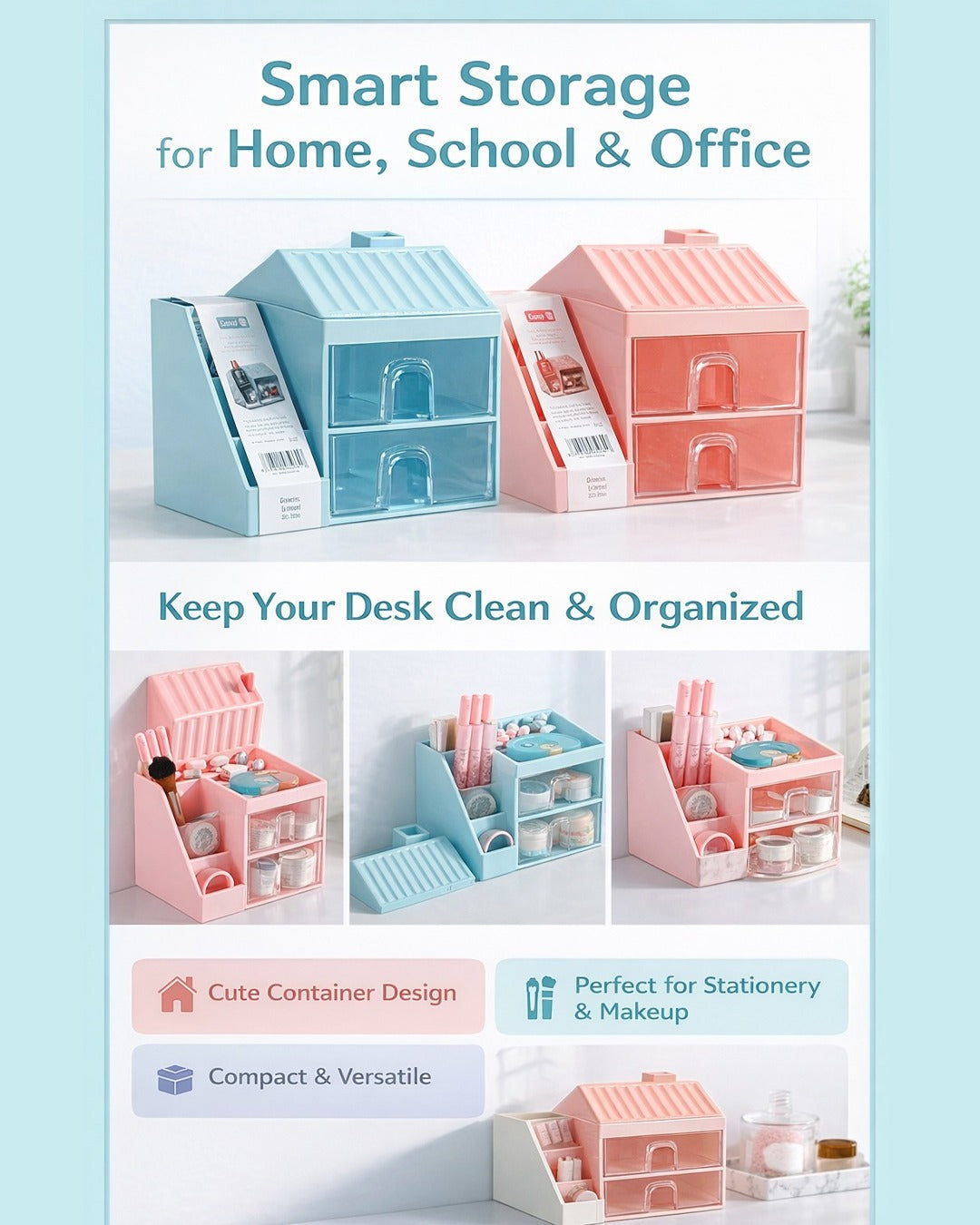 BoBo's Home Sweet Home"Desk Organizer