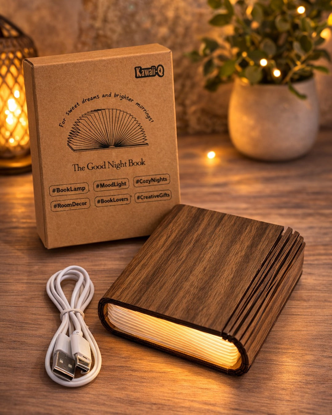 Kawaii book lamp