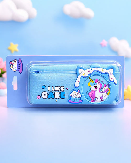 Cup cake unicorn pouch