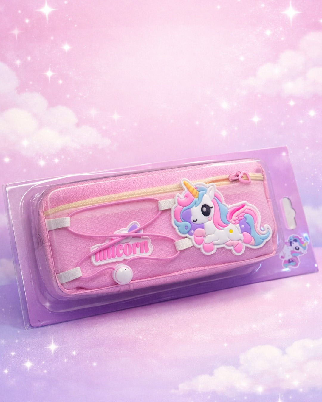 Cute unicorn pouch double zipped